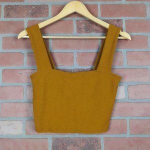 Free People Ribbed Crop Tank Top